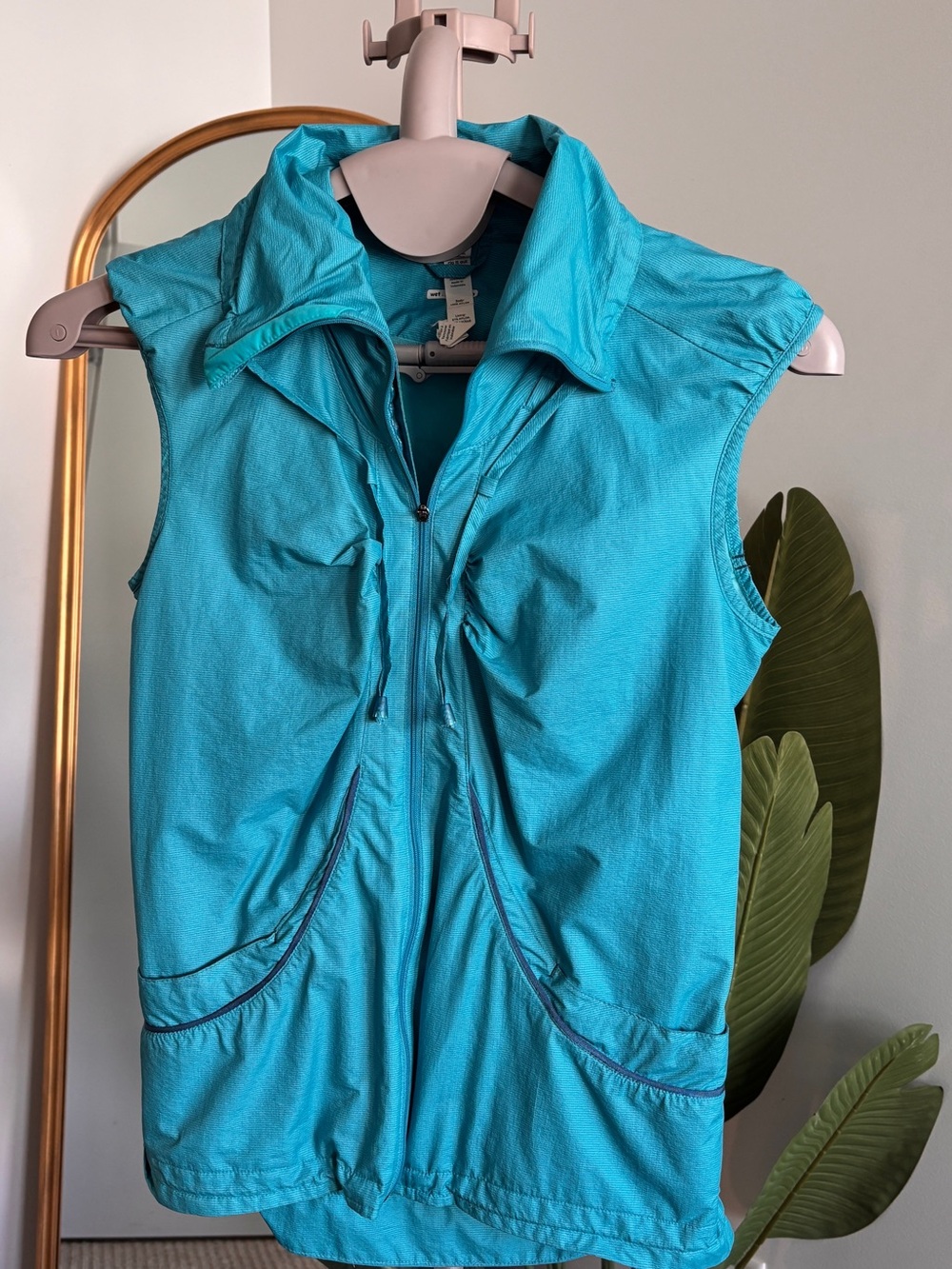 lululemon athletica Turquoise Zip-Front Vest